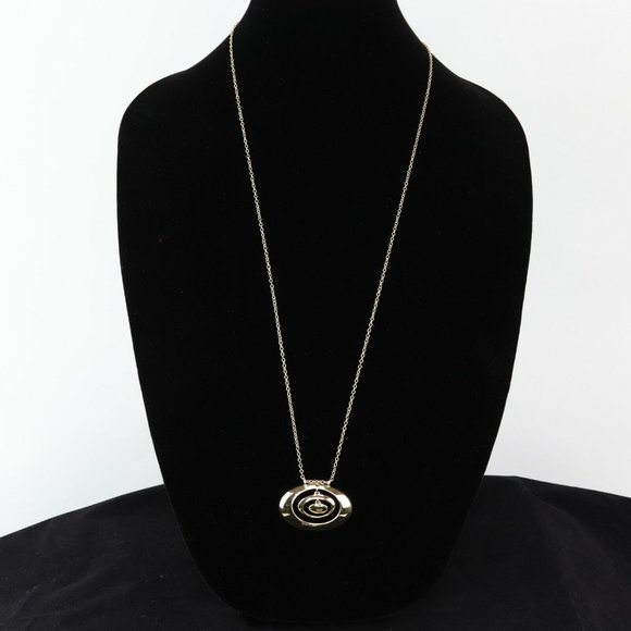 Alfani Jewelry - Alfani Gold Tone Triple Oval Pendant Necklace